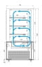 Кондитерская витрина CARBOMA COSMO KC71-130 VV 1,2-1 BUILT-IN