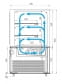 Кондитерская витрина CARBOMA COSMO KC71-110 VV 1,2-1 BUILT-IN