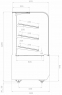 Хлебная витрина CARBOMA RADIUS LIGHT KR70 N 0,9-1