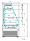 Кондитерская витрина CARBOMA COSMO KC71-110 VV 0,9-2 BUILT-IN открытая