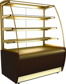 Кондитерская витрина CARBOMA ВХСв-1,3д FLANDRIA LIGHT (K70 VM 1,3-1)