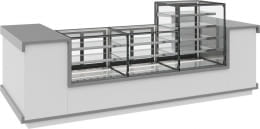 Кондитерская витрина CARBOMA COSMO KC71-110 VV 0,9-2 BUILT-IN открытая